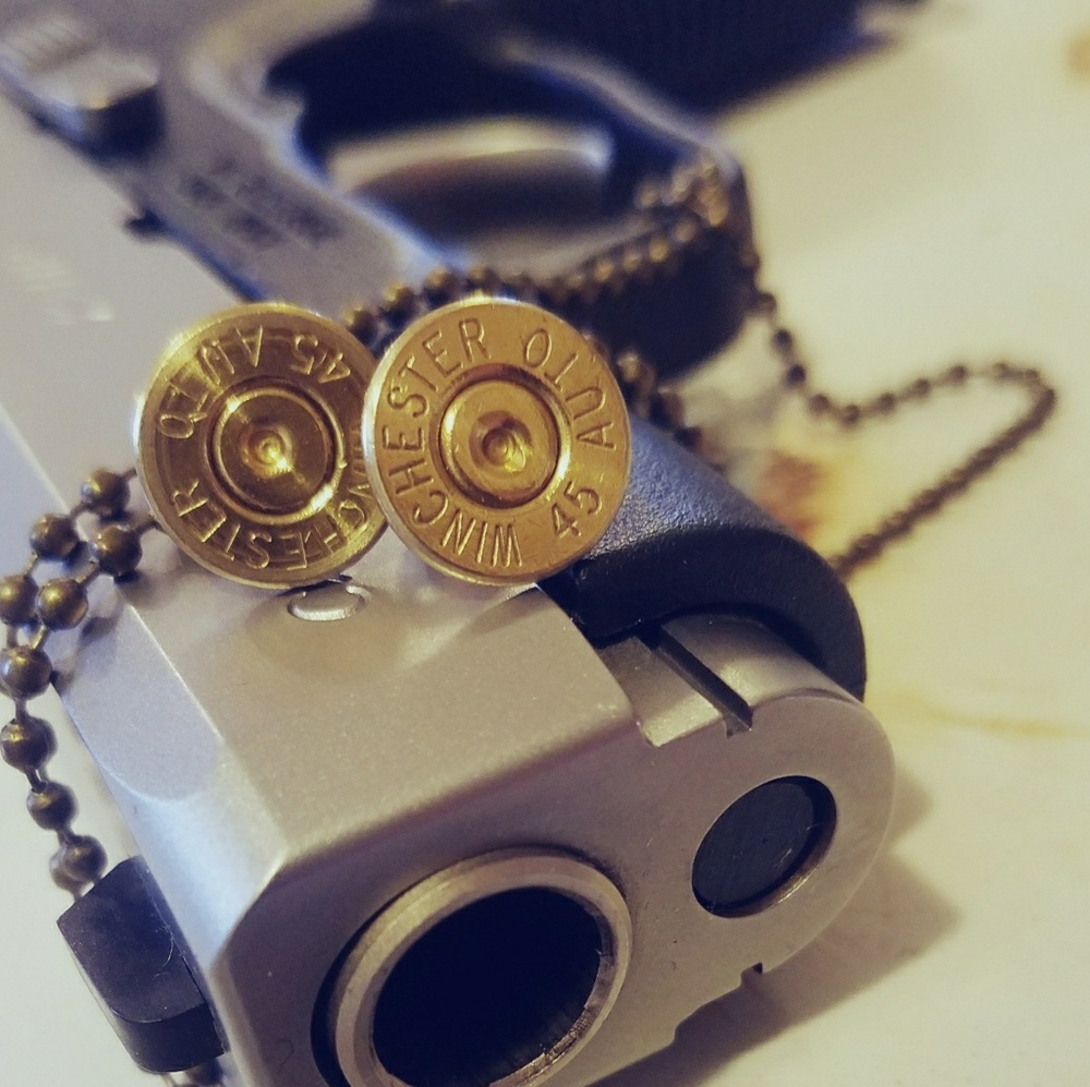 Winchester 45caliber Earrings/Necklace
